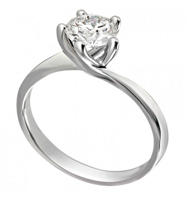 Anello Massimo Raiteri Solitario Oro Bianco 0121779