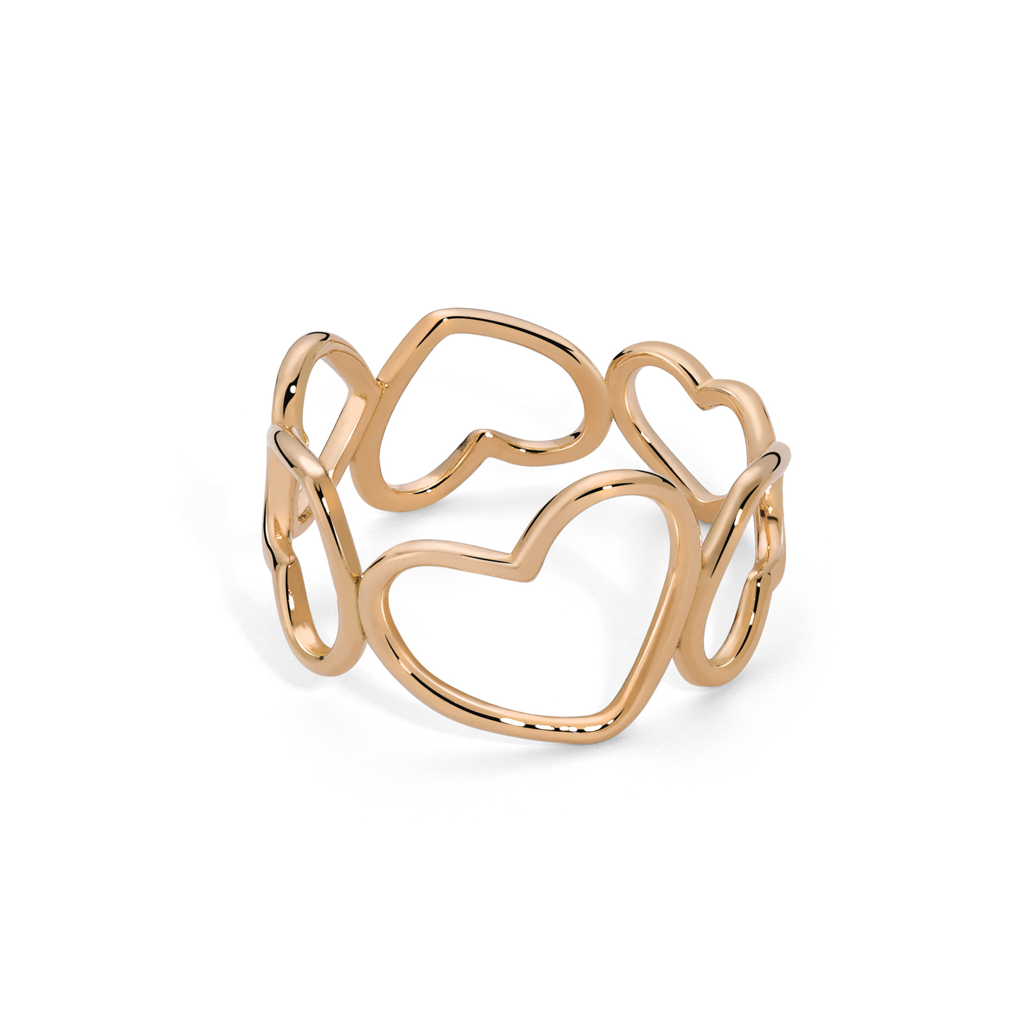 Anello Marco Gerbella Cuori a Giro Oro Rosa CF AG 24 XR