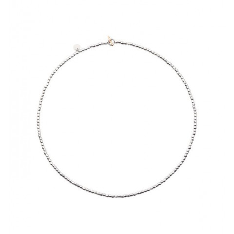 Collana mini granelli argento