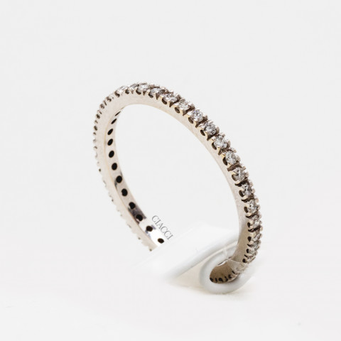 Anello Bertani Eternity Oro Bianco 18kt Brillanti G2360