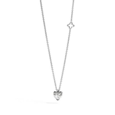 Recarlo Anniversary Love Collana Oro Bianco e Diamante taglio Cuore