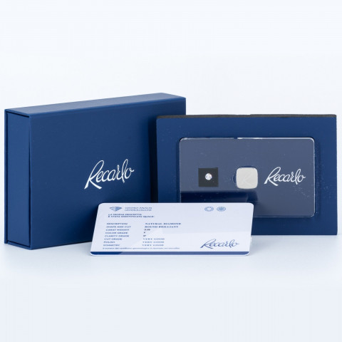 Recarlo Diamante in Blister taglio Brillante ct. 0,05 F / IF