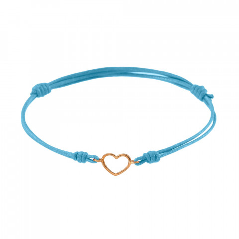 Bracciale Marco Gerbella Cordino Cuore Piccolo Oro Giallo 18 kt CF-BK-12-XG