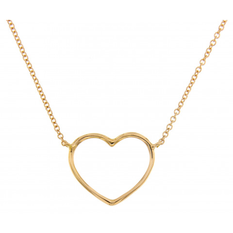 Collana Marco Gerbella Cuore in Oro Giallo 18 ct CF-CL-63-XG