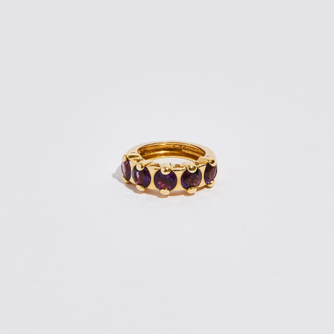 Anello oro giallo 18Kt ametista