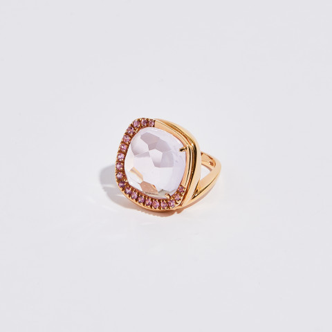 Anello Leaderline Jolie Madame con Zaffiro Rosa
