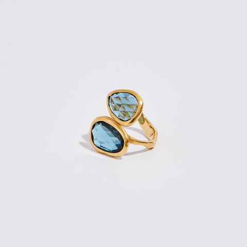 Anello Leaderline Topazi Azzurri