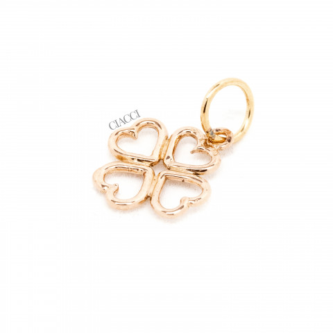 Charm Ciondolo Marco Gerbella Quadrifoglio Oro Rosa 18kt CQ1-XR