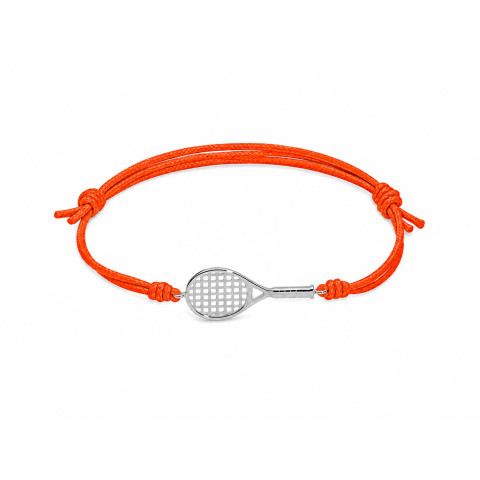 Bracciale Cordino Racchetta in Argento