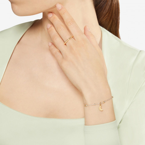 Bracciale Rosario in argento e oro giallo