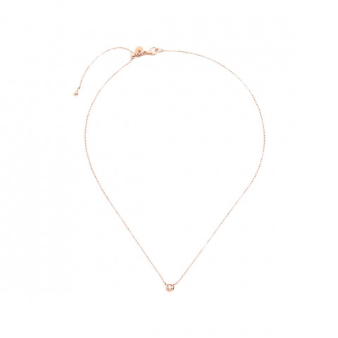 Collana Bollicine Oro Rosa & Diamante Bianco