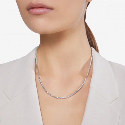 Collana Dodo Mini Granelli Argento