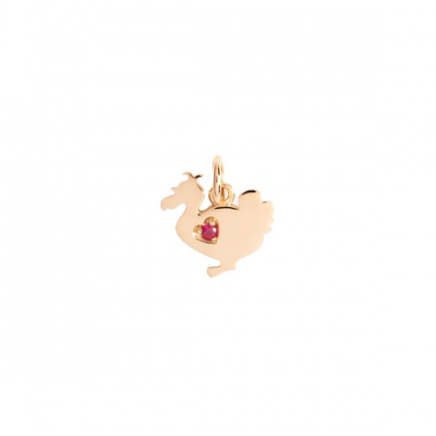 Ciondolo Lady Dodo Oro Rosa & Rubino