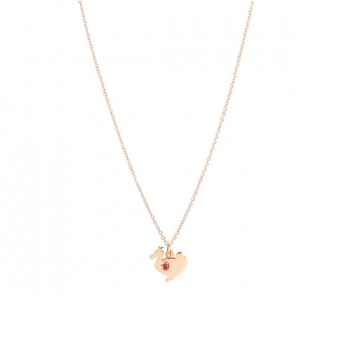 Ciondolo Lady Dodo Oro Rosa & Rubino