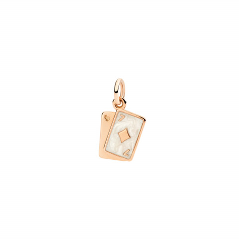 Ciondolo Carte Oro Rosa & Smalto