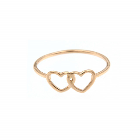 Anello Marco Gerbella Cuori Intrecciati Oro Rosa