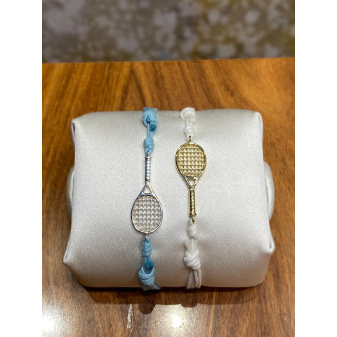 Marco Gerbella X Ciacci - Bracciale Cordino Racchetta in Argento 