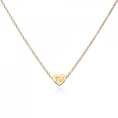 Collana Marco Gerbella Cuore Pastiglia "TU" CF-CL-1L-XG
