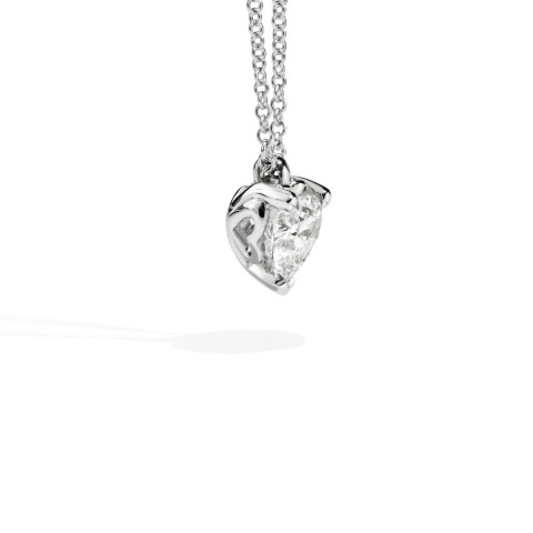 Recarlo Anniversary Love Collana Oro Bianco e Diamante taglio Cuore