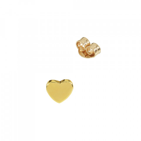 Orecchino Singolo Marco Gerbella Cuore Oro Giallo 18kt PAS-OT-1-XG
