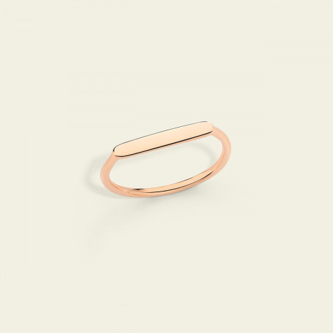 Anello Marco Gerbella Barretta Oro Rosa 